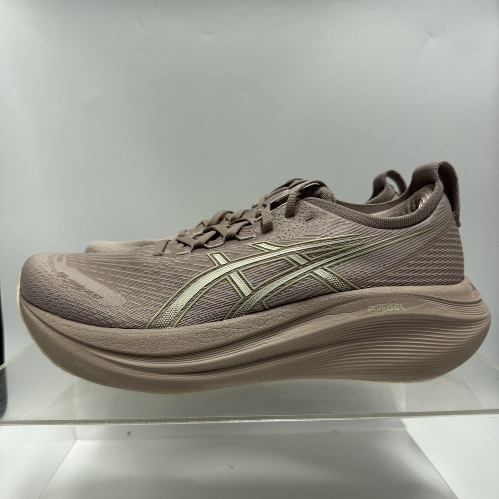 Brand New Asics GEL-Nimbus 27 Brown Running 1012B753 Women's Size 12 / Men 10.5